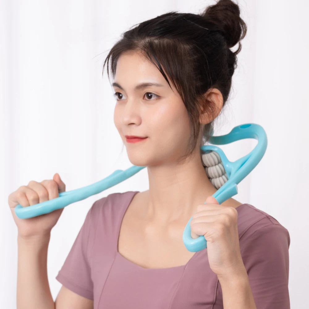 6-Wheel Plastic Neck Massager