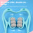 6-Wheel Plastic Neck Massager