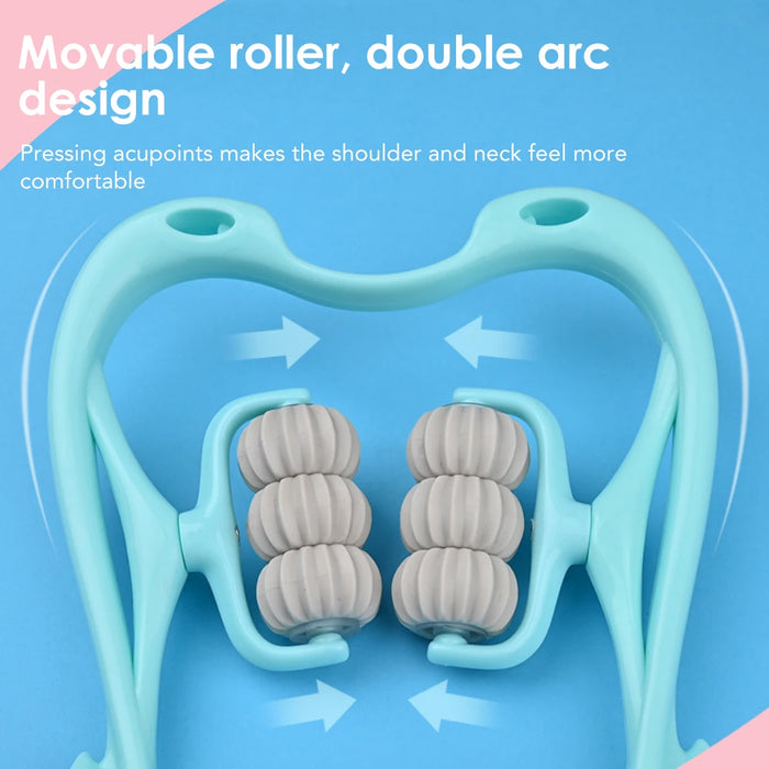 6-Wheel Plastic Neck Massager