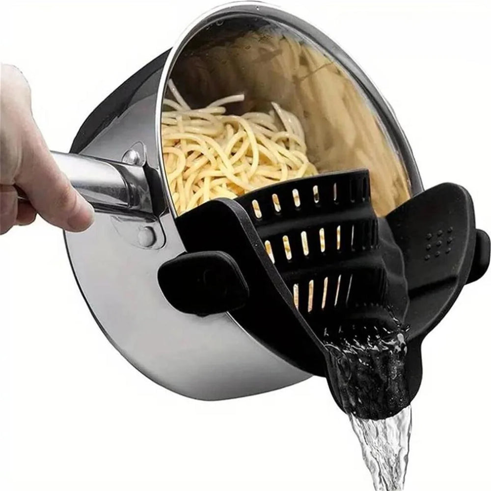 Adjustable Silicone Pot Strainer for Noodles & Pasta